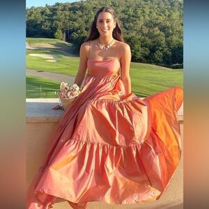 Coral bridesmaids dress